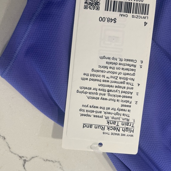 Purple high neck run and train tank - Picture 2 of 2